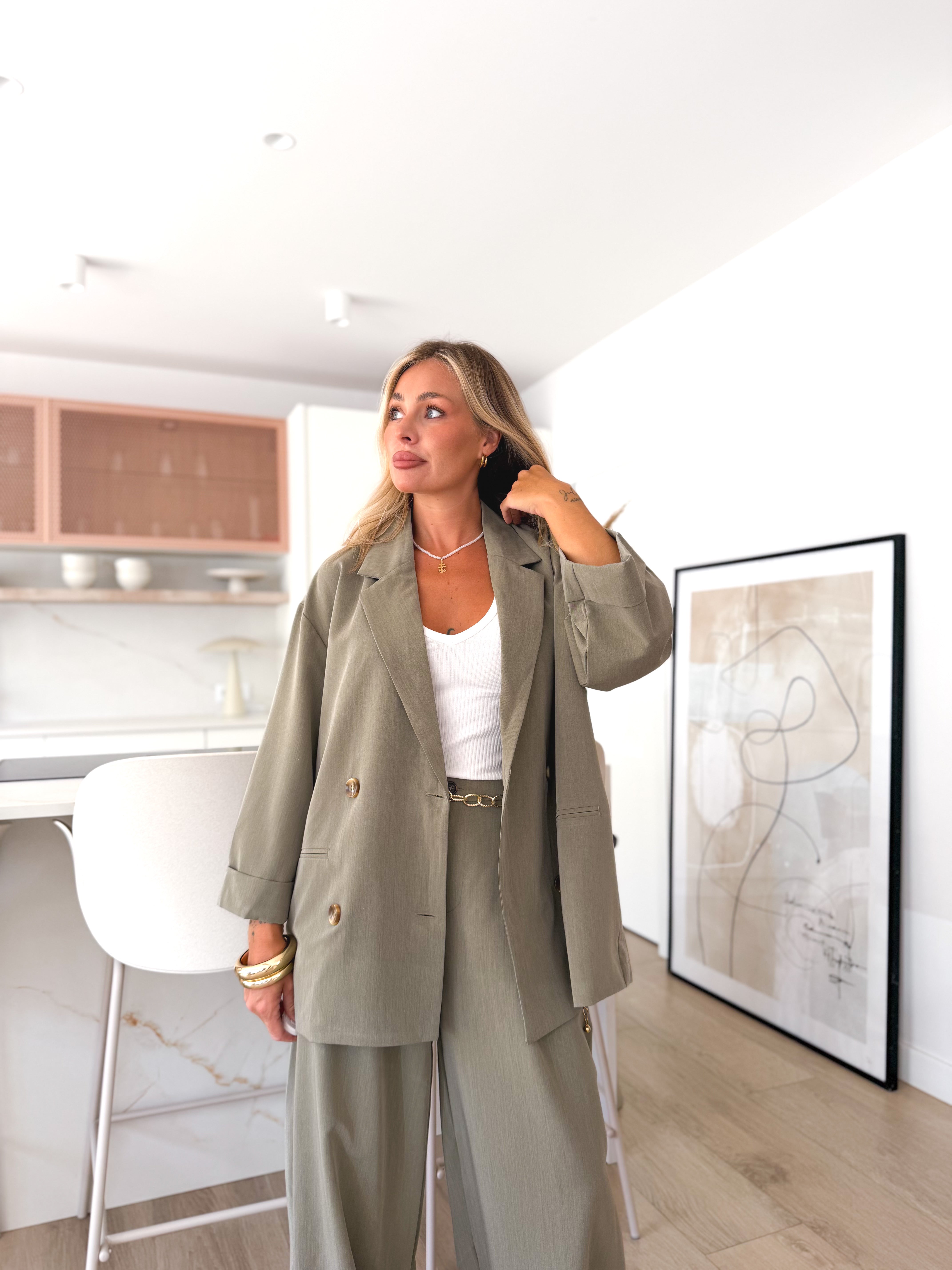 Americana oversize verde