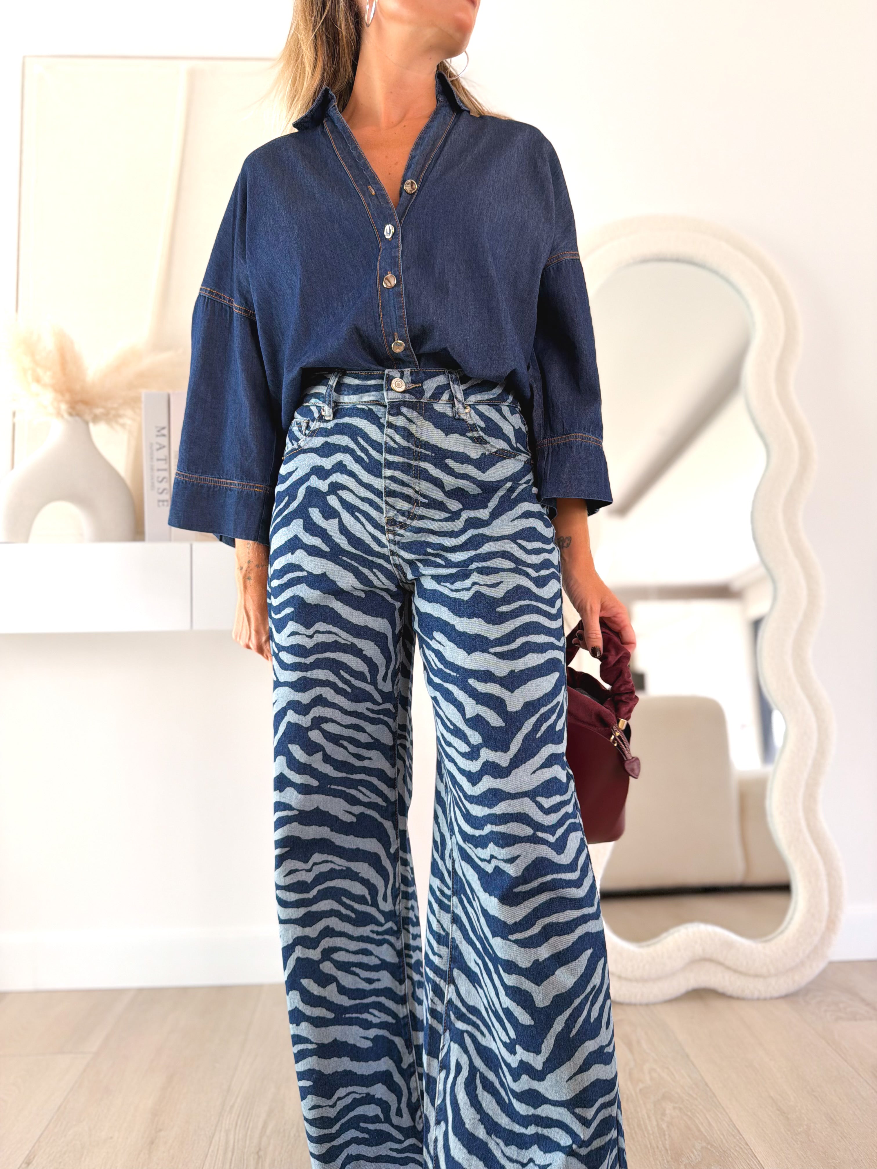 Denim cebra