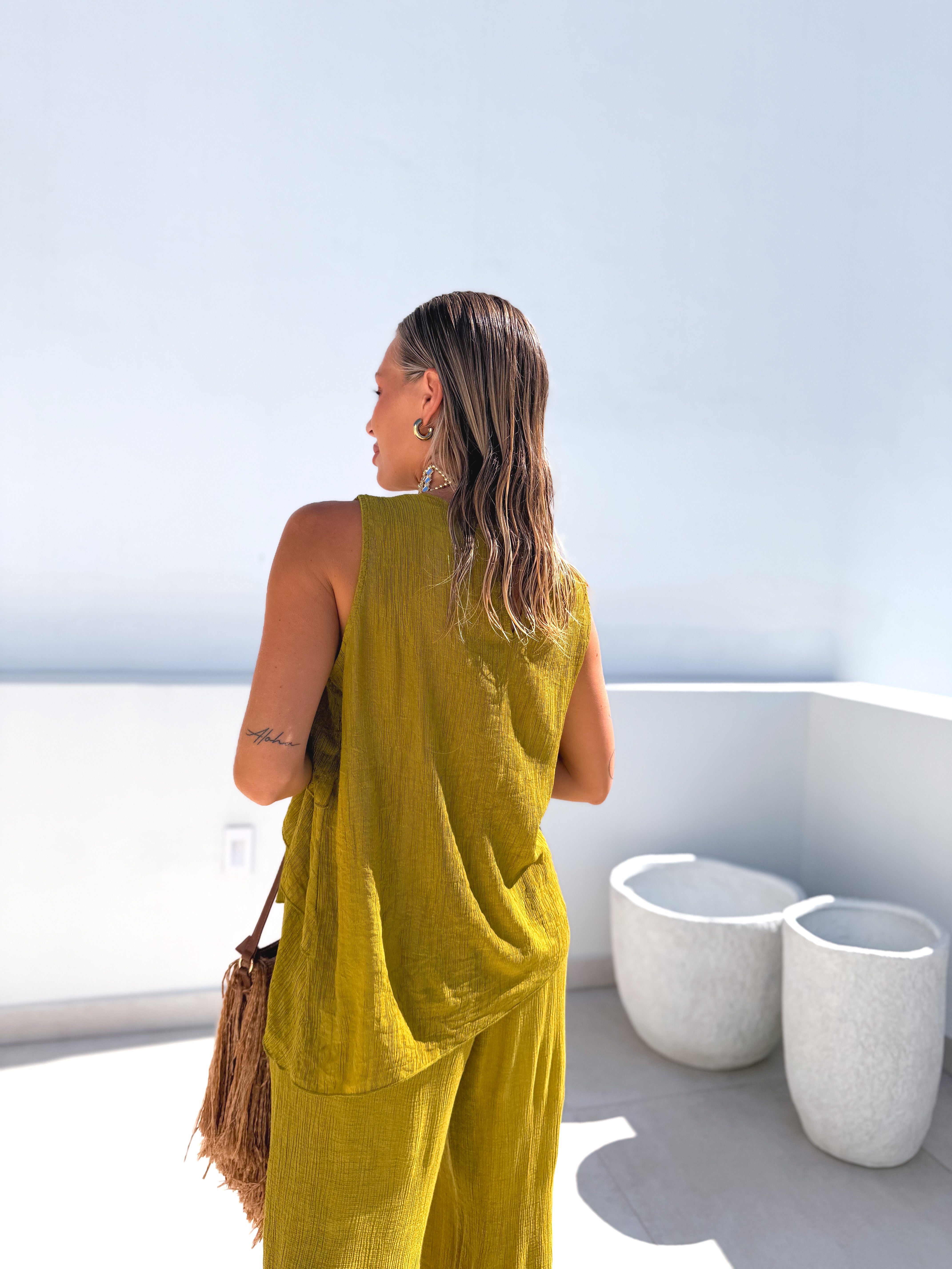 Blusa volantes lima