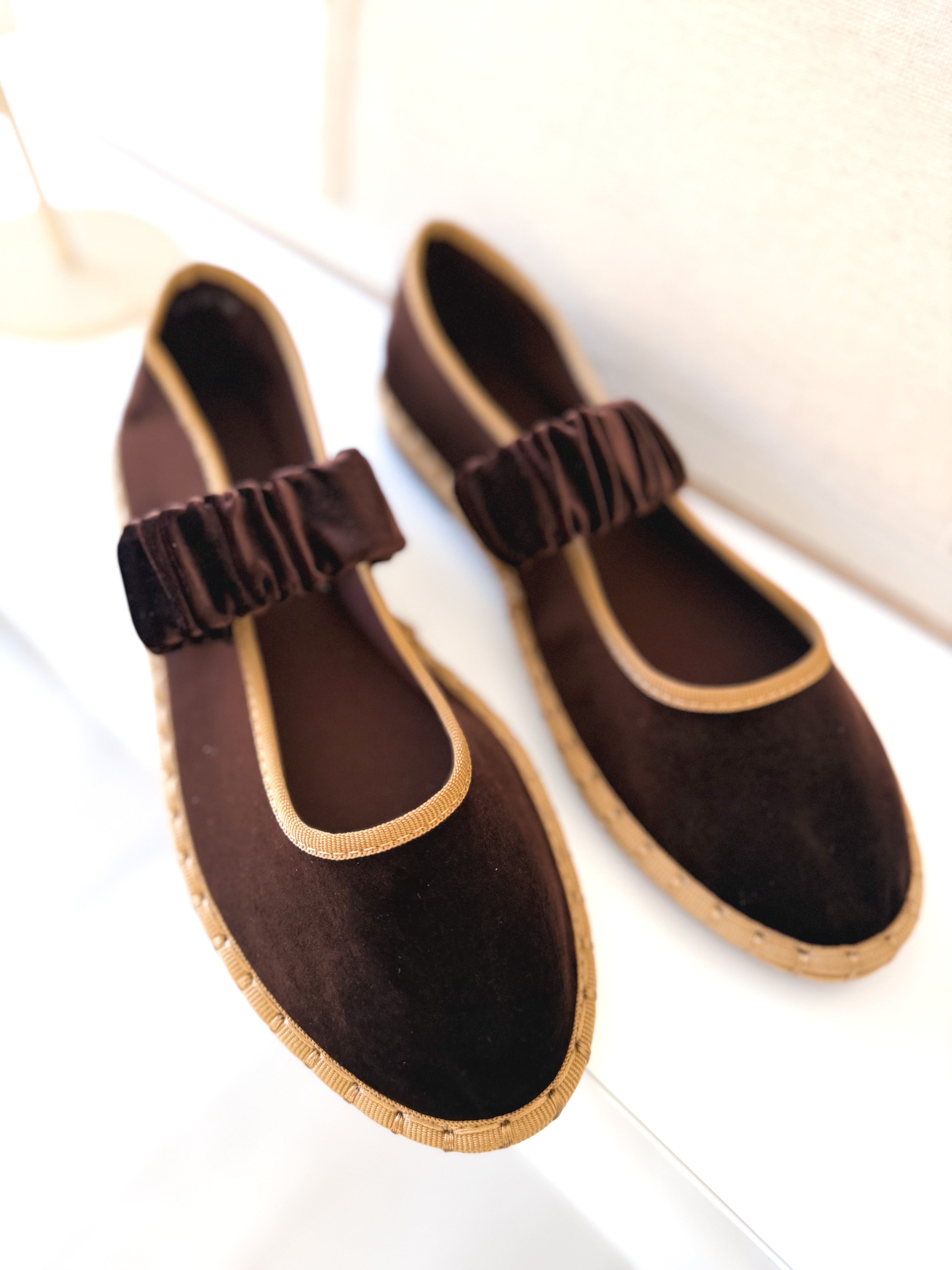 Bailarinas VELVET marrón