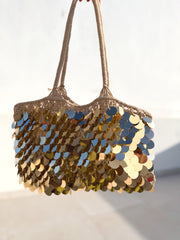 Bolso crochet y lentes