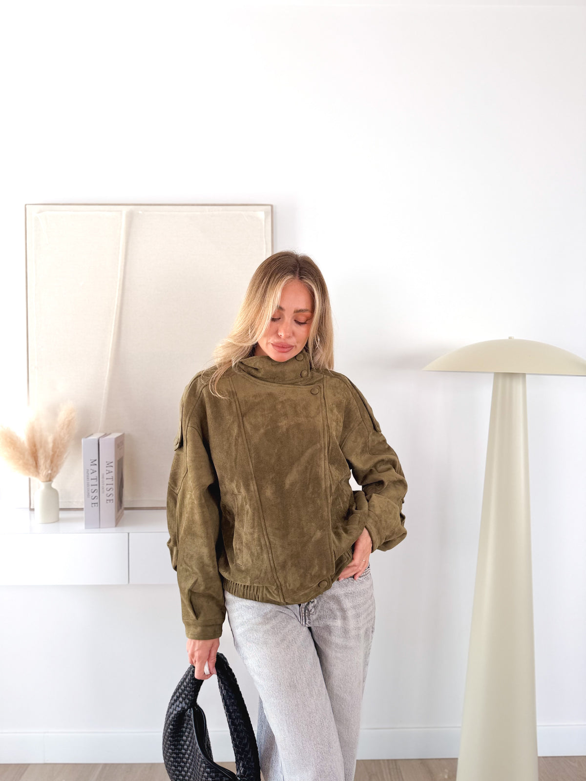 Cazadora Ante Kaki