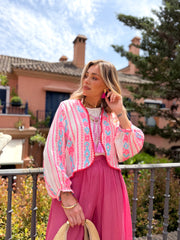 Chaqueta Kalamy Étnica Blanca