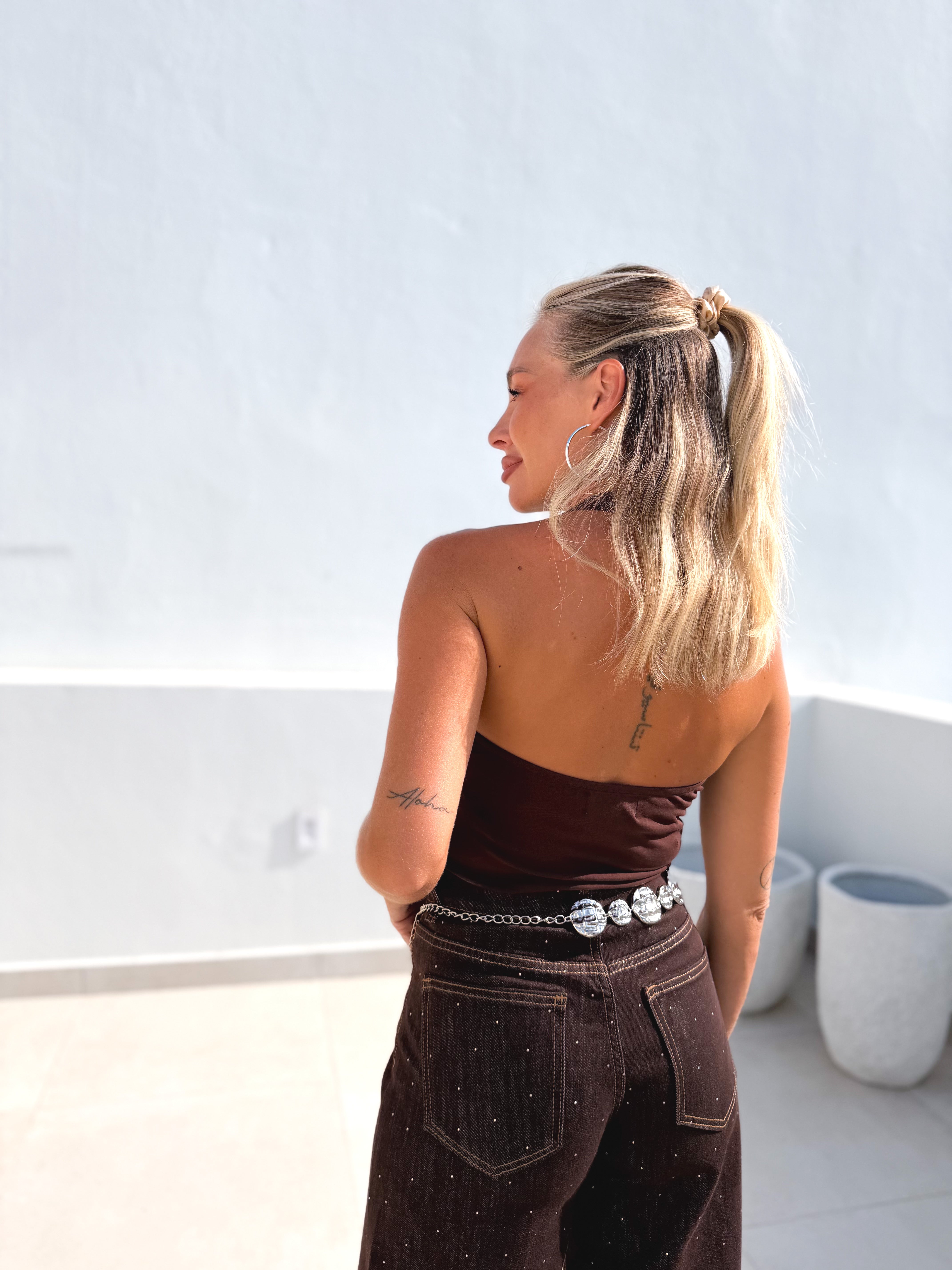 Top halter tachas