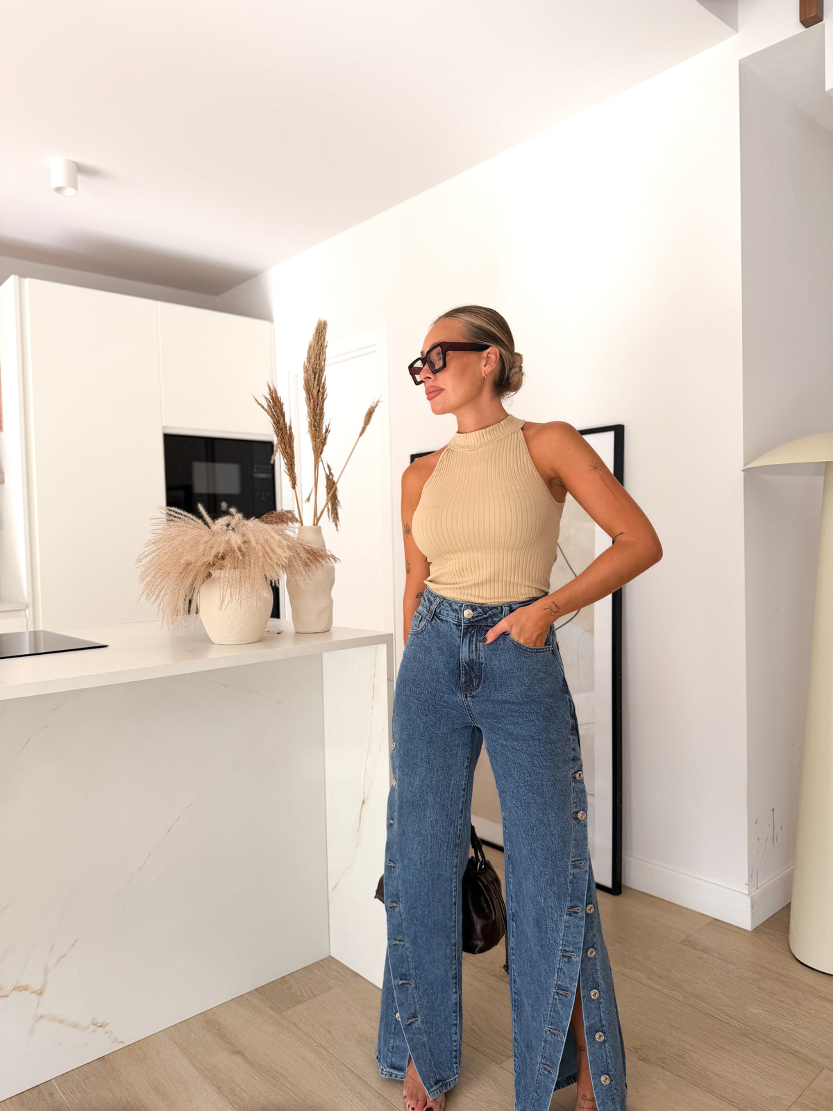Denim abotonado