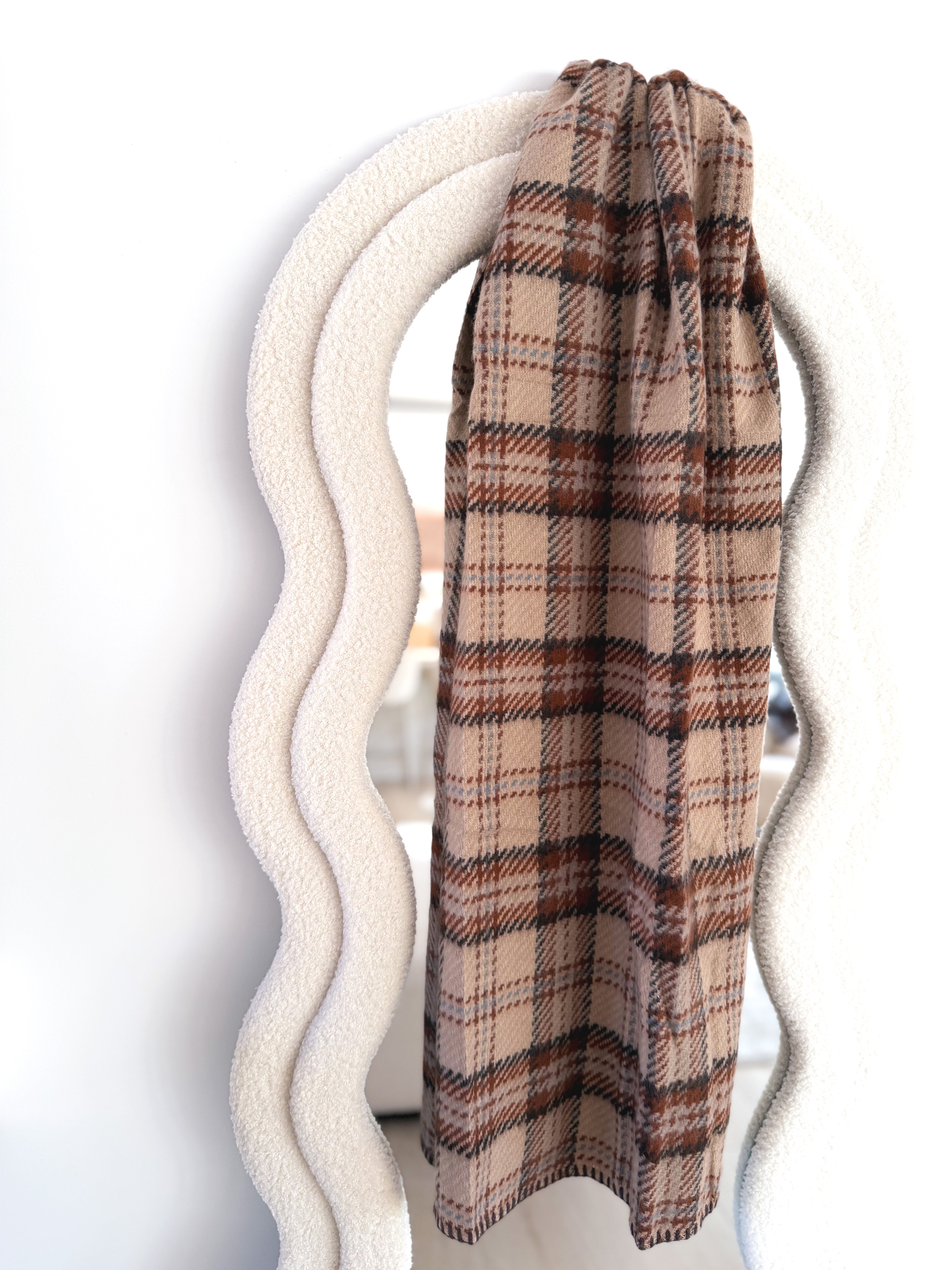 Bufanda cuadros Taupe