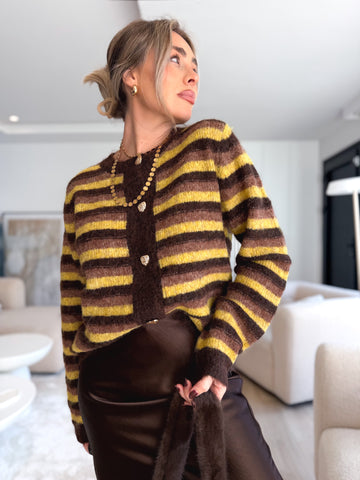 Suéter rayas combinado