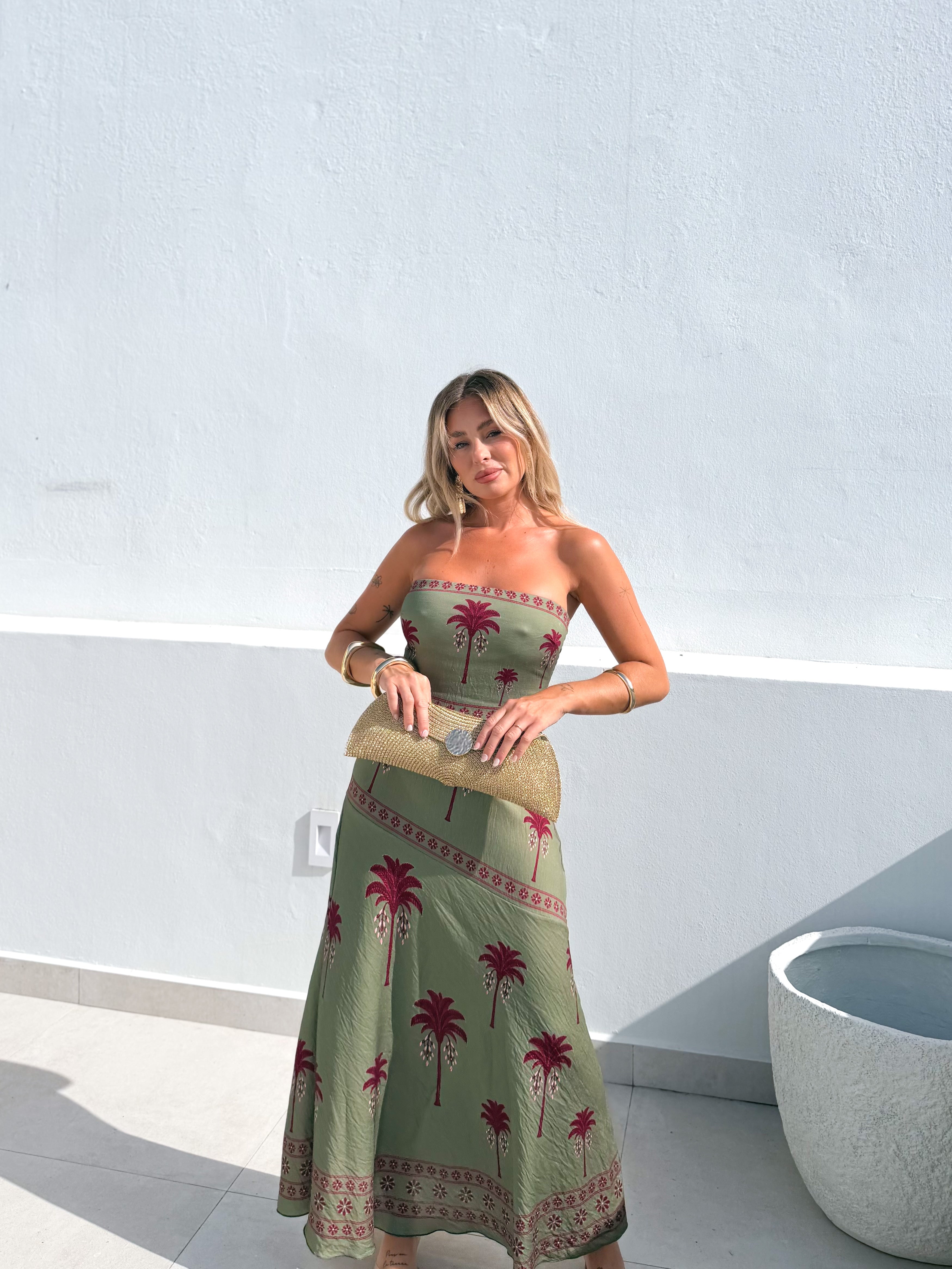Vestido Palmier verde