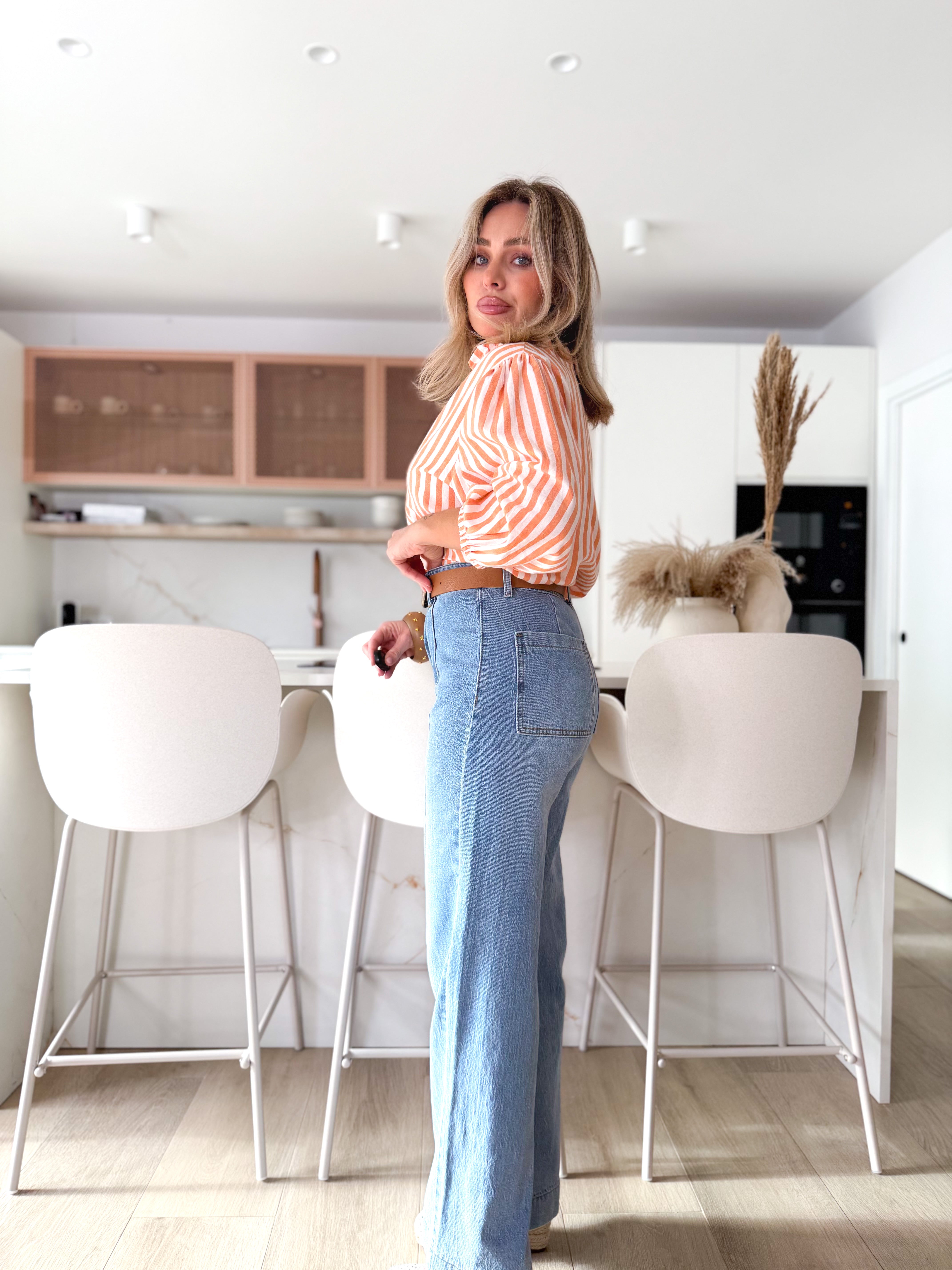 Jeans recto lineal