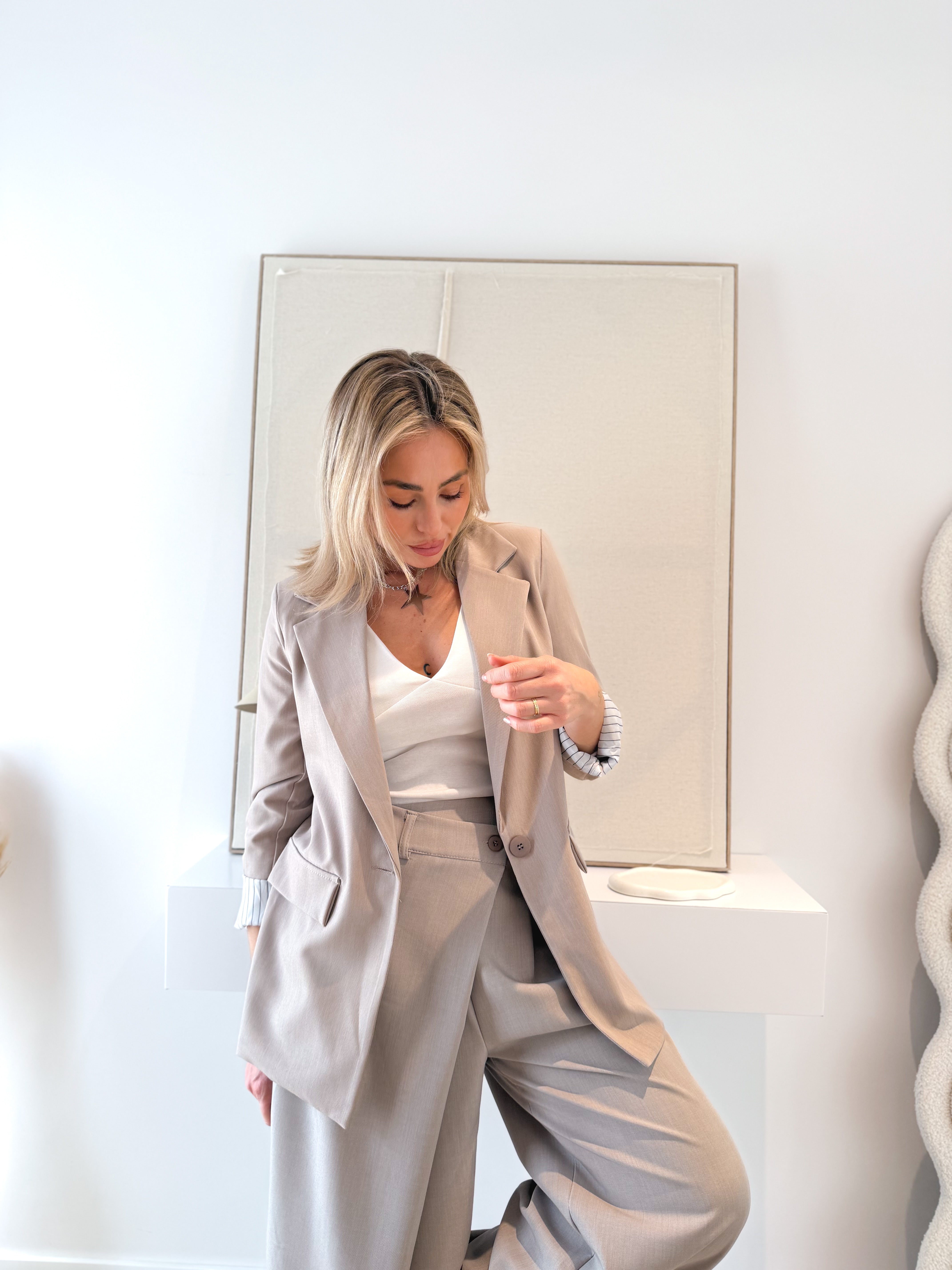 Americana combinada Taupe