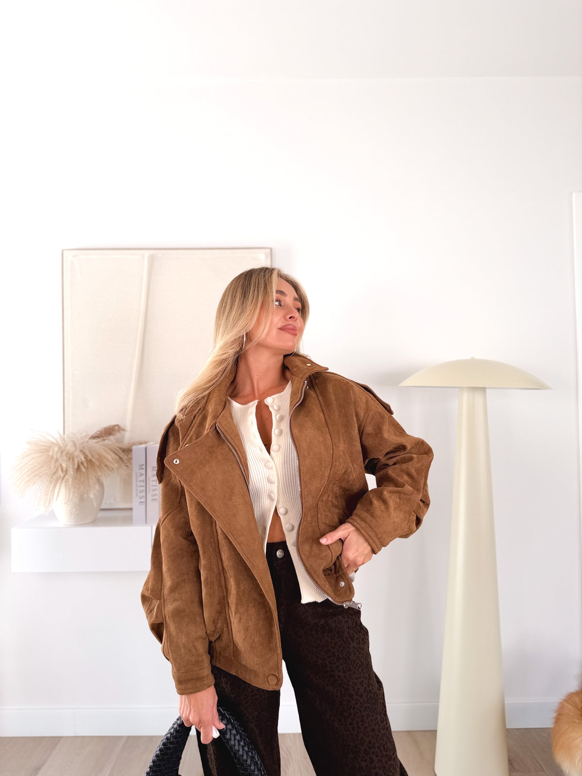 Cazadora Ante Camel