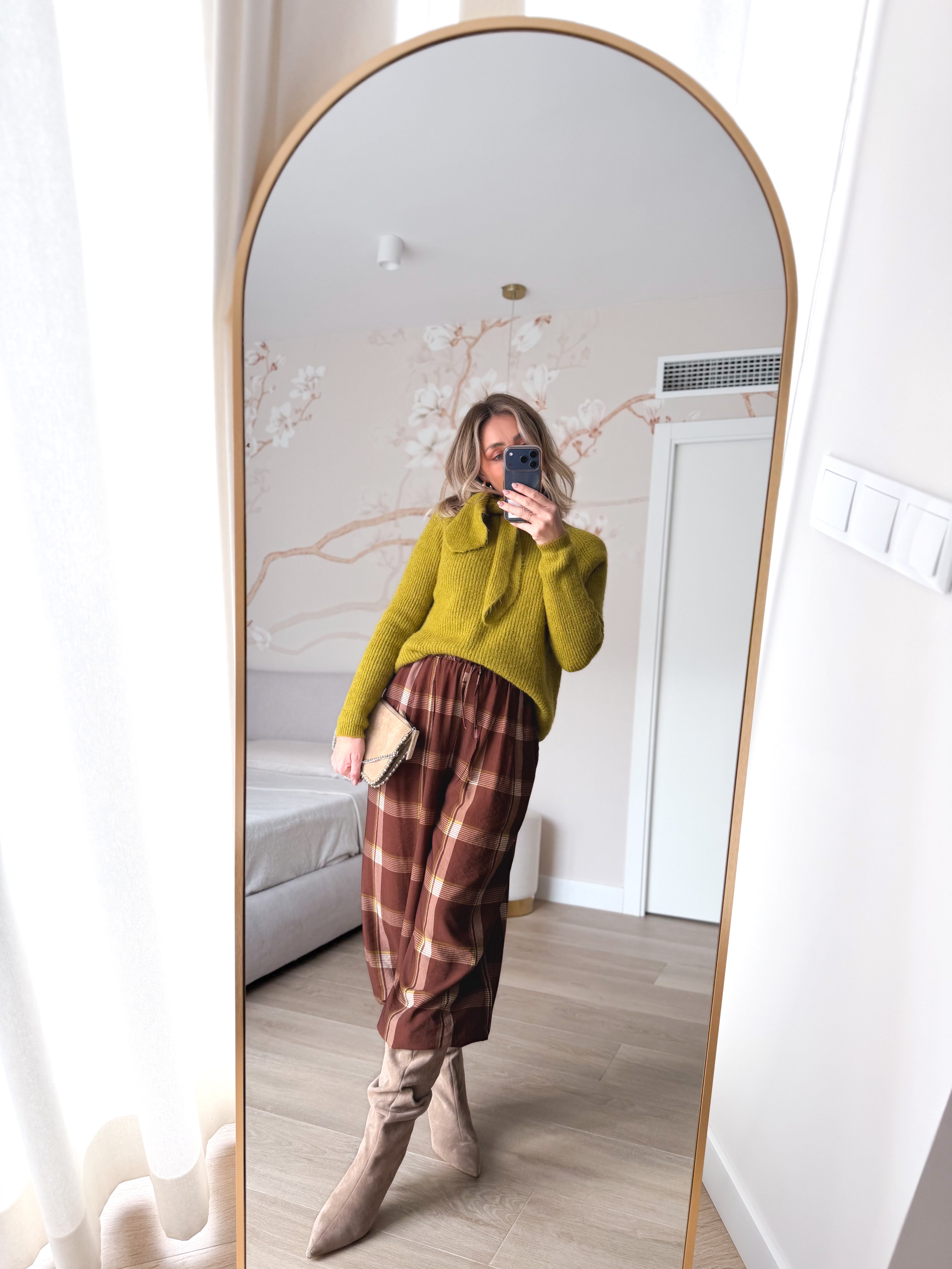 Pantalón bombacho estampado