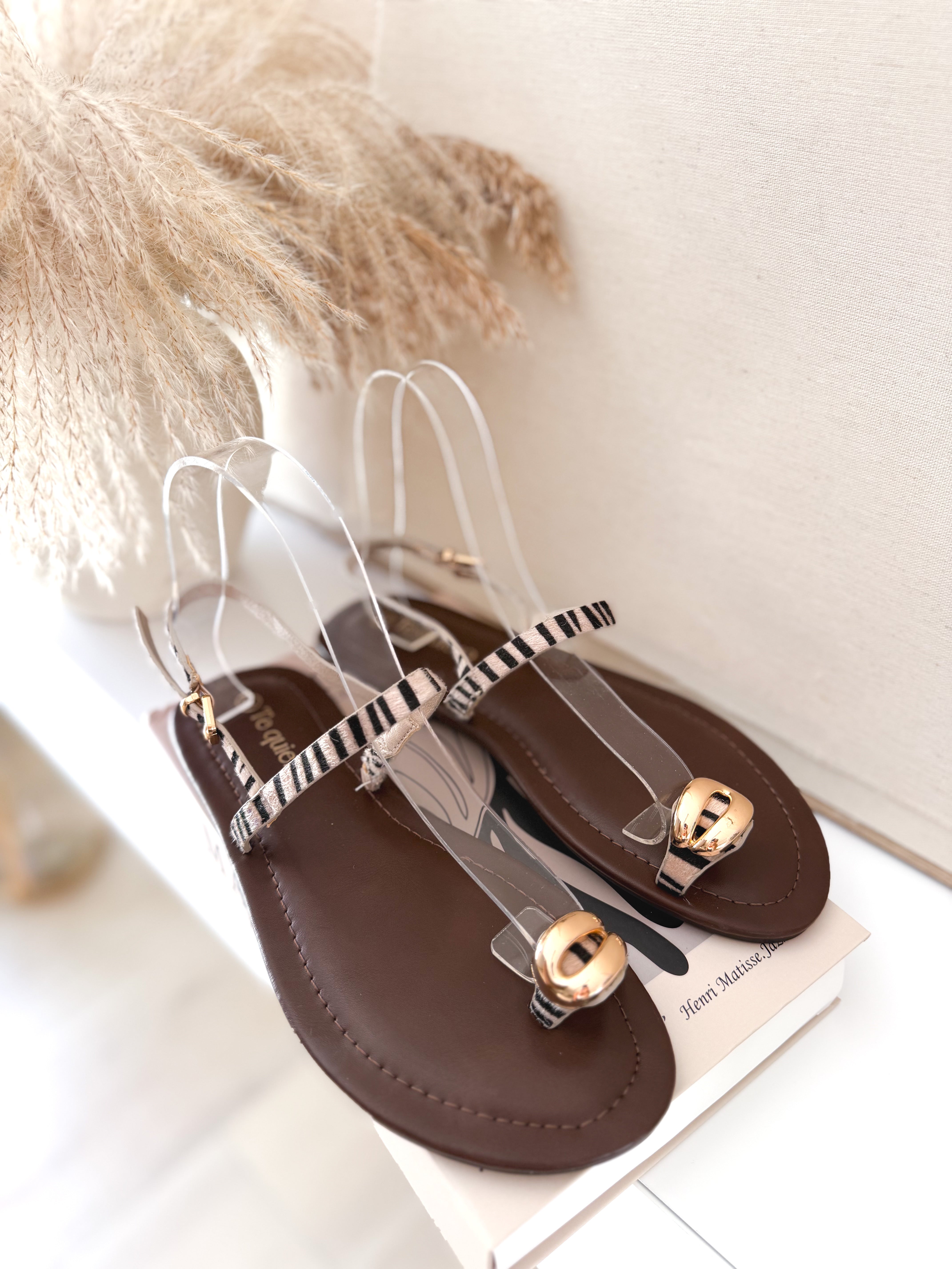 Sandalias dedo Print