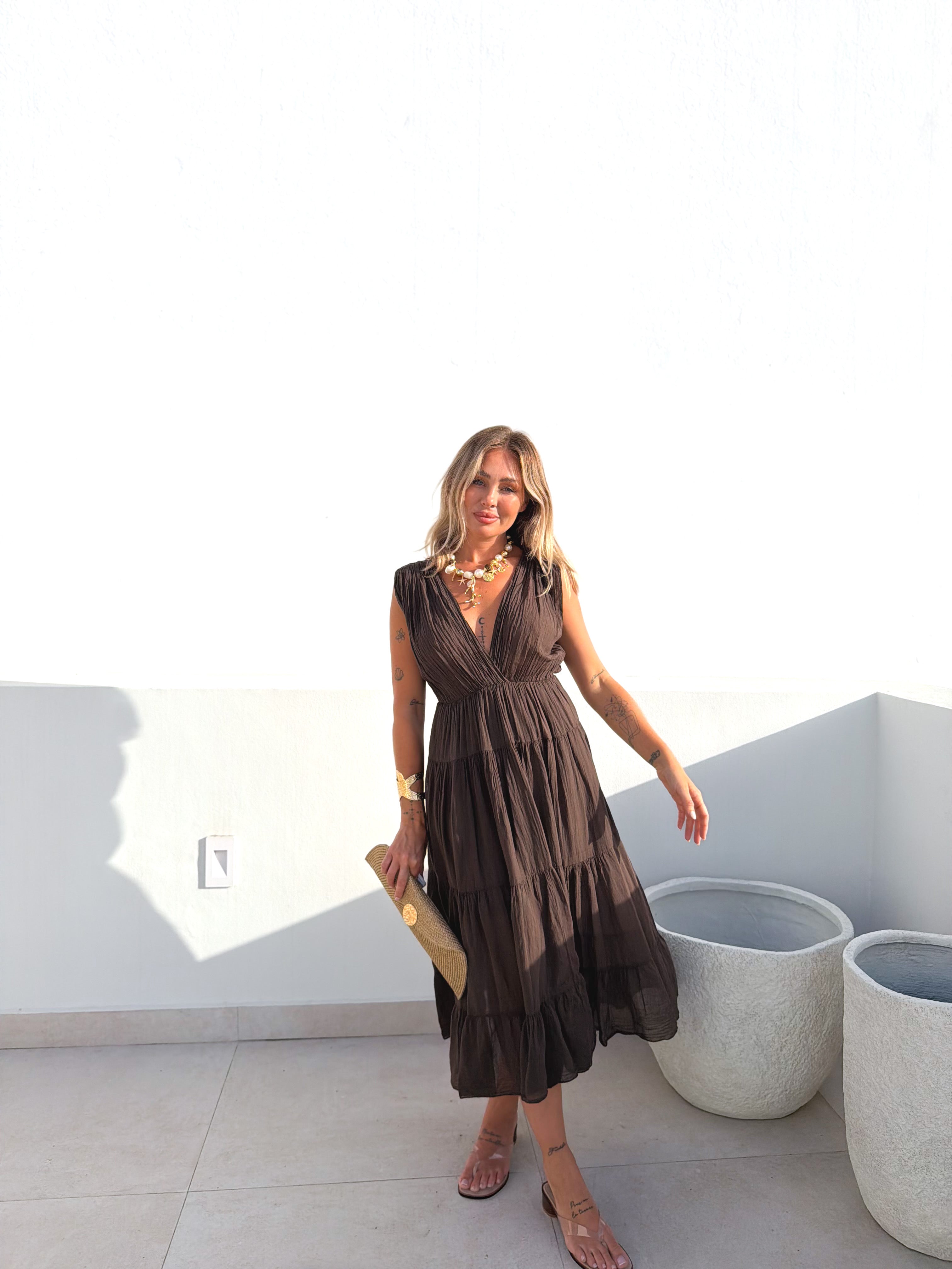 Vestido Martella choco