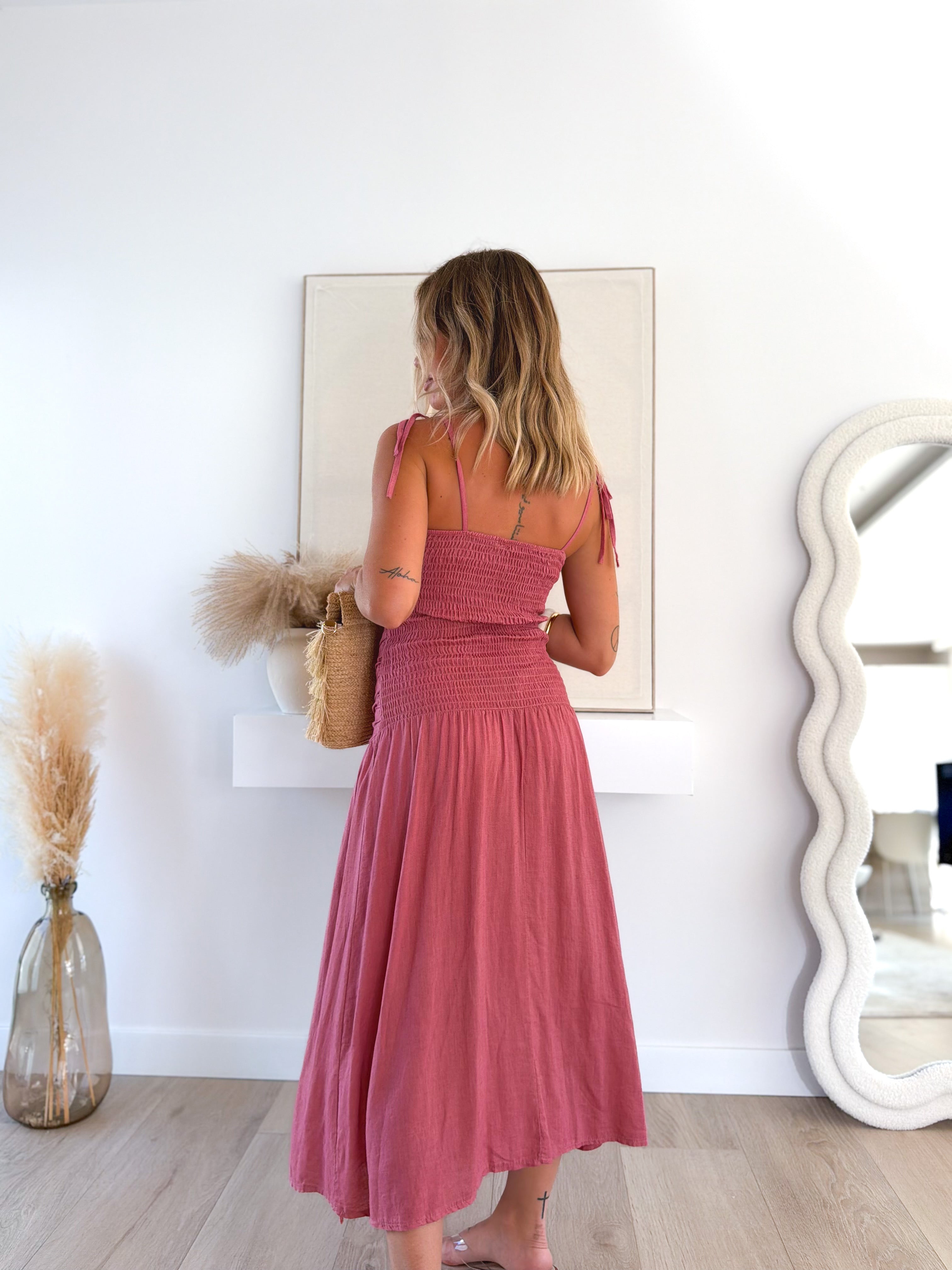 Vestido Velvä Rosa