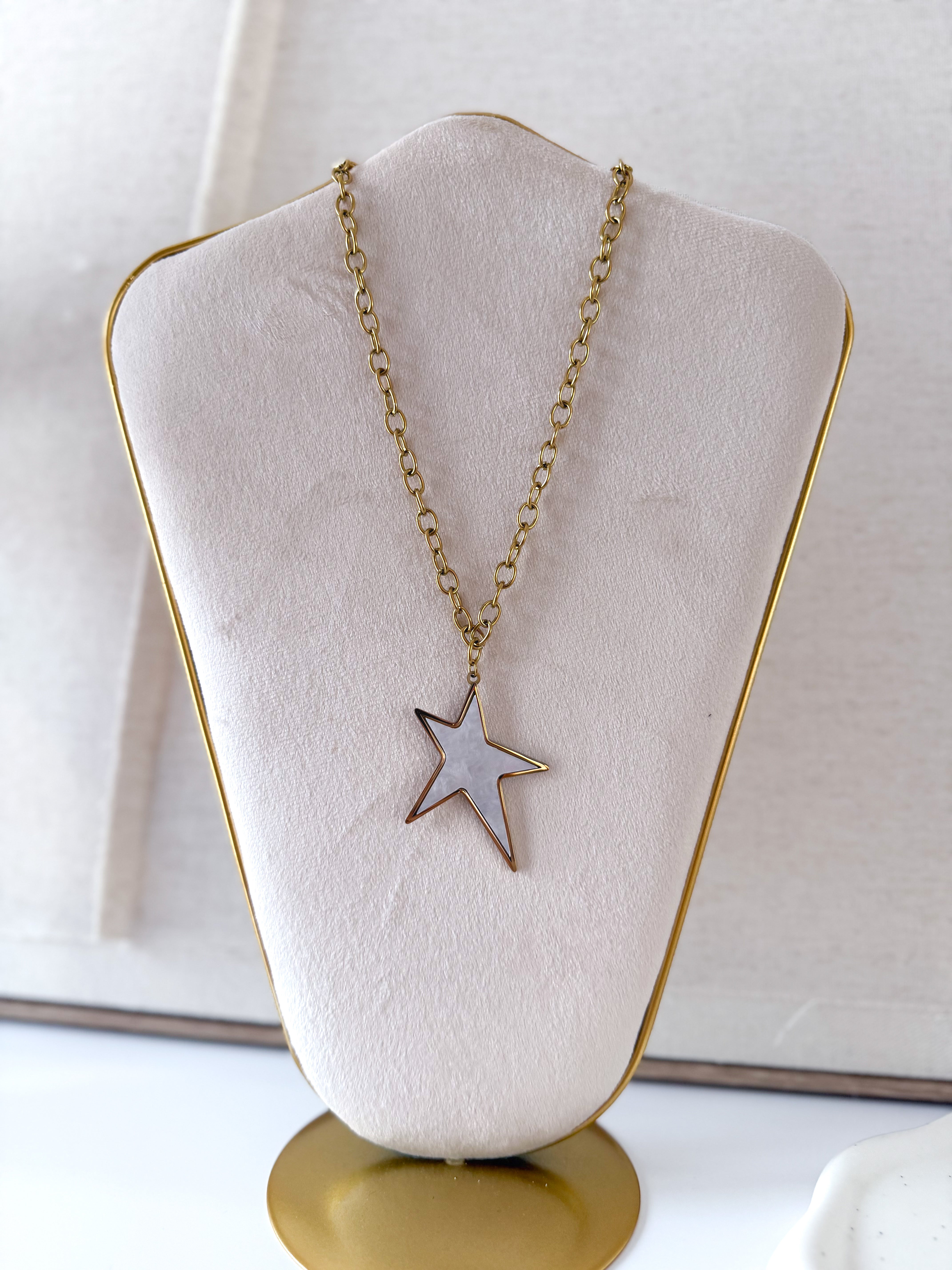 Cadena Estrella nácar
