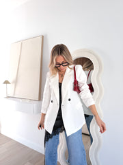 Blazer Abotonada Blanca