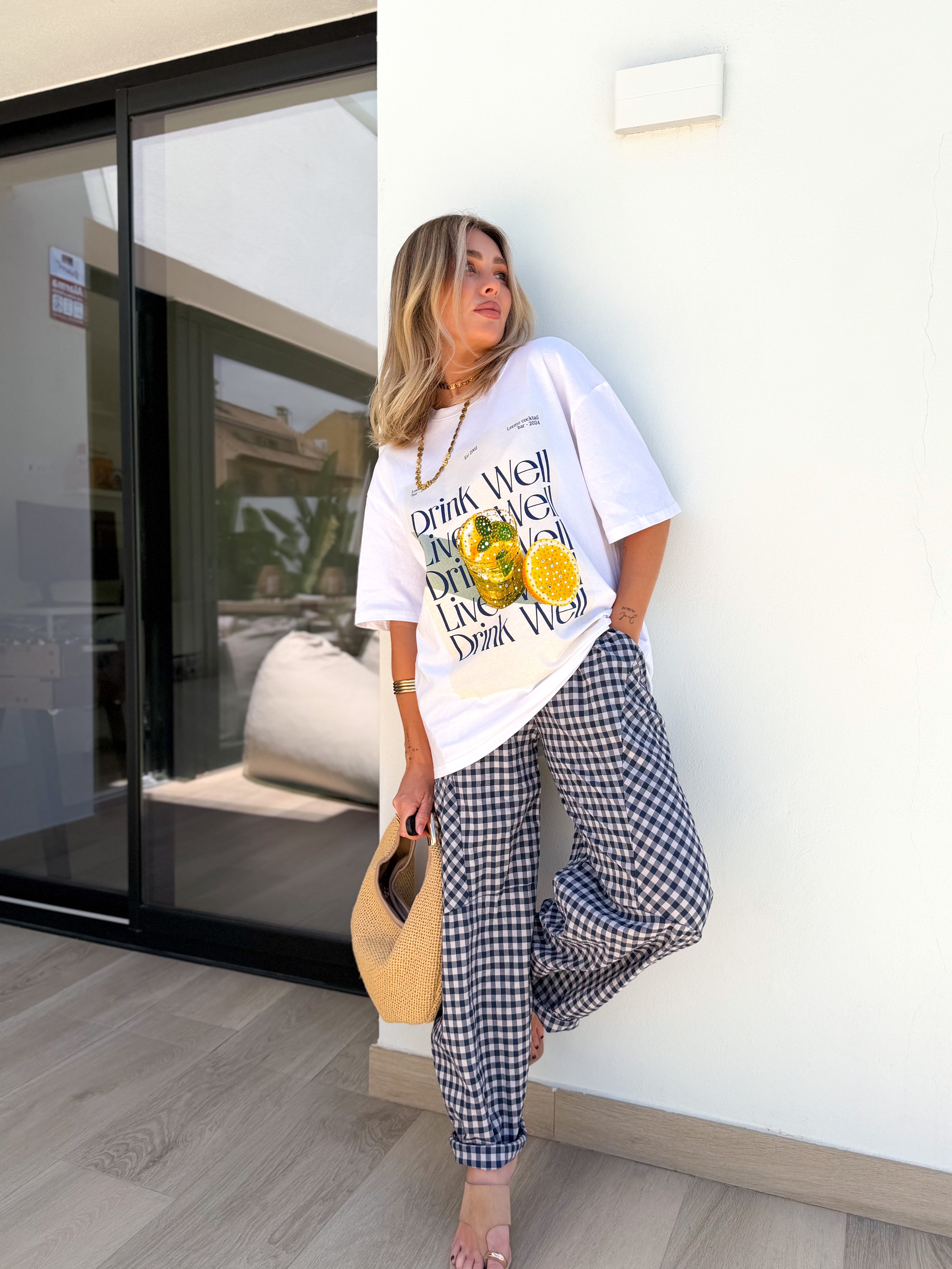Camiseta Drink oversize