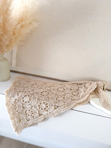 Piquillo crochet beige