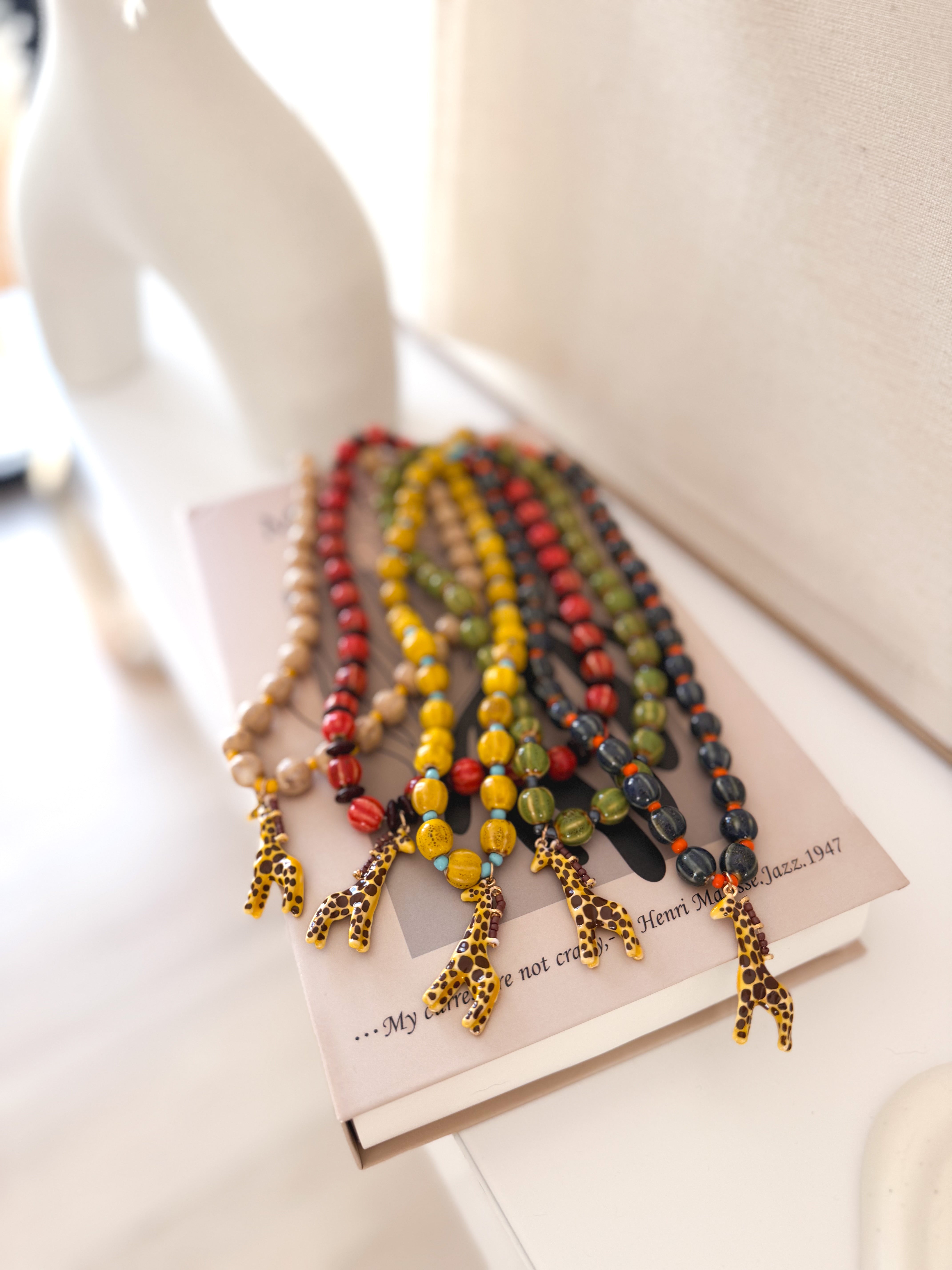 Collar nácar jirafa