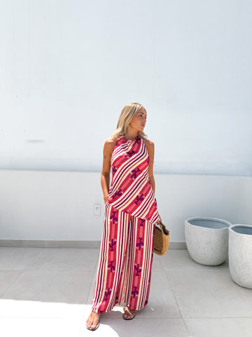 Conjunto combinado cactus rosa