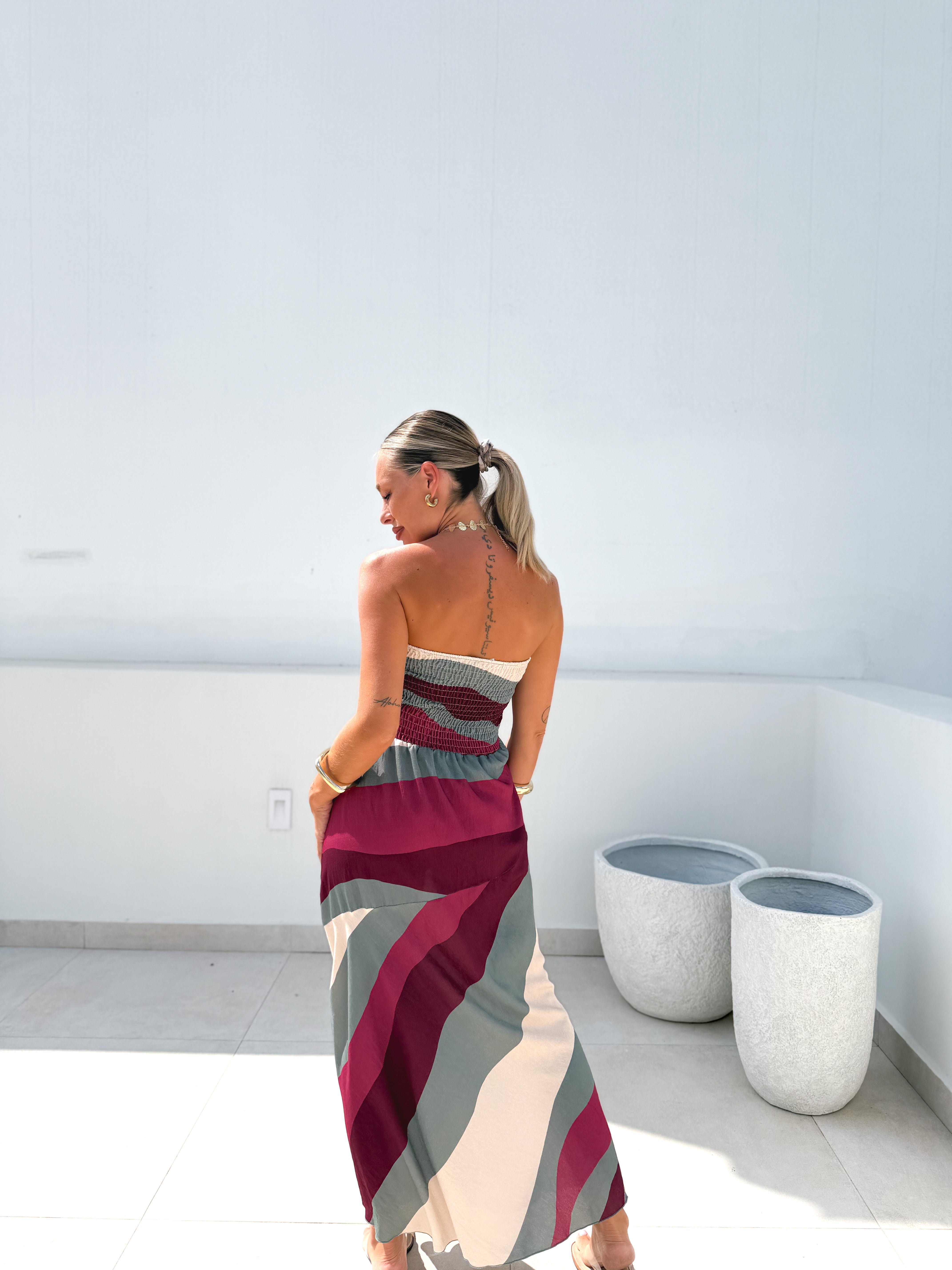 Vestido banda azul