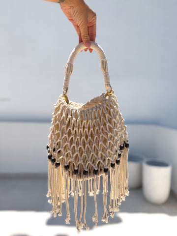 Saco fleco beige