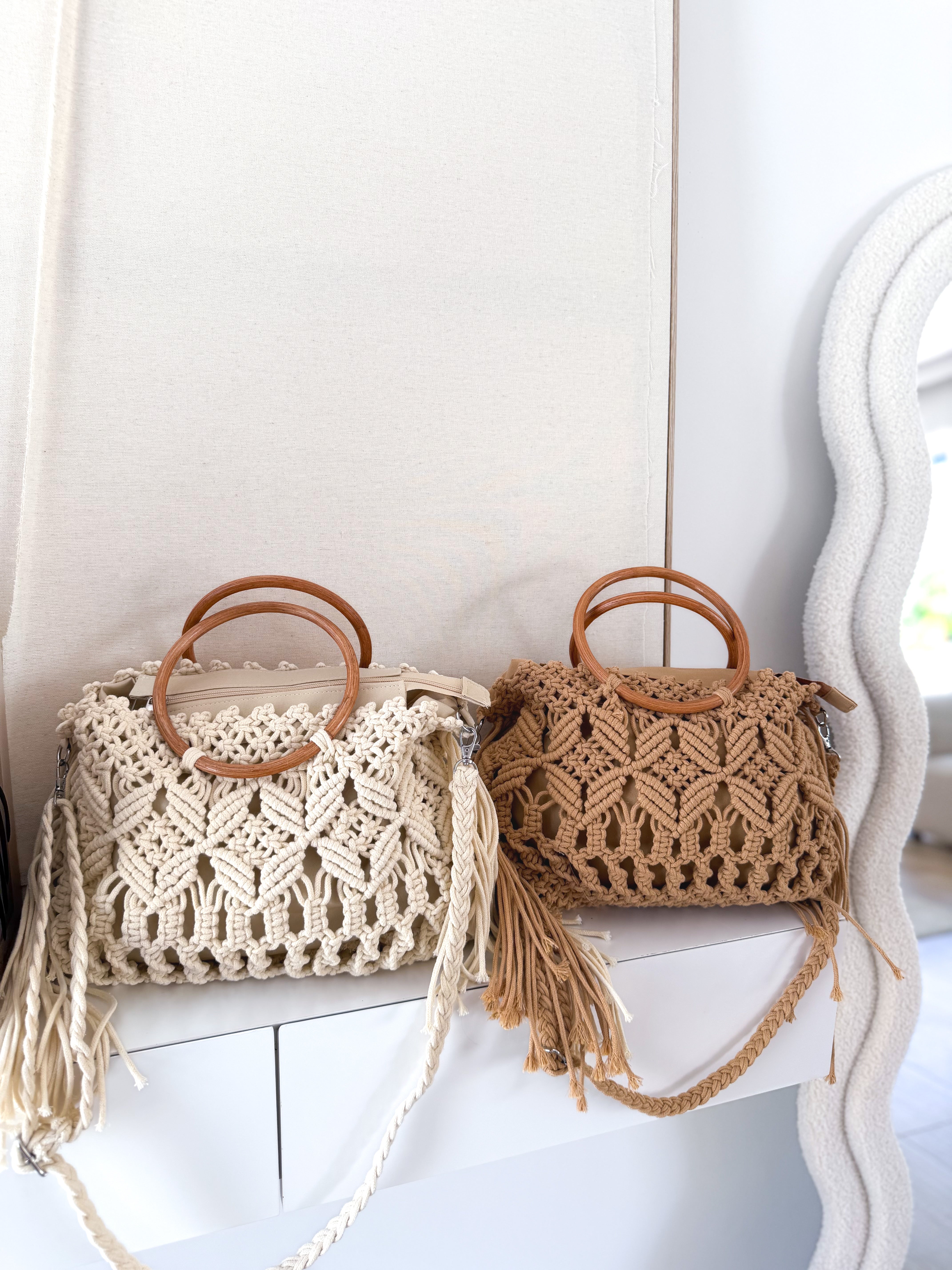 Bandolera crochet flecos