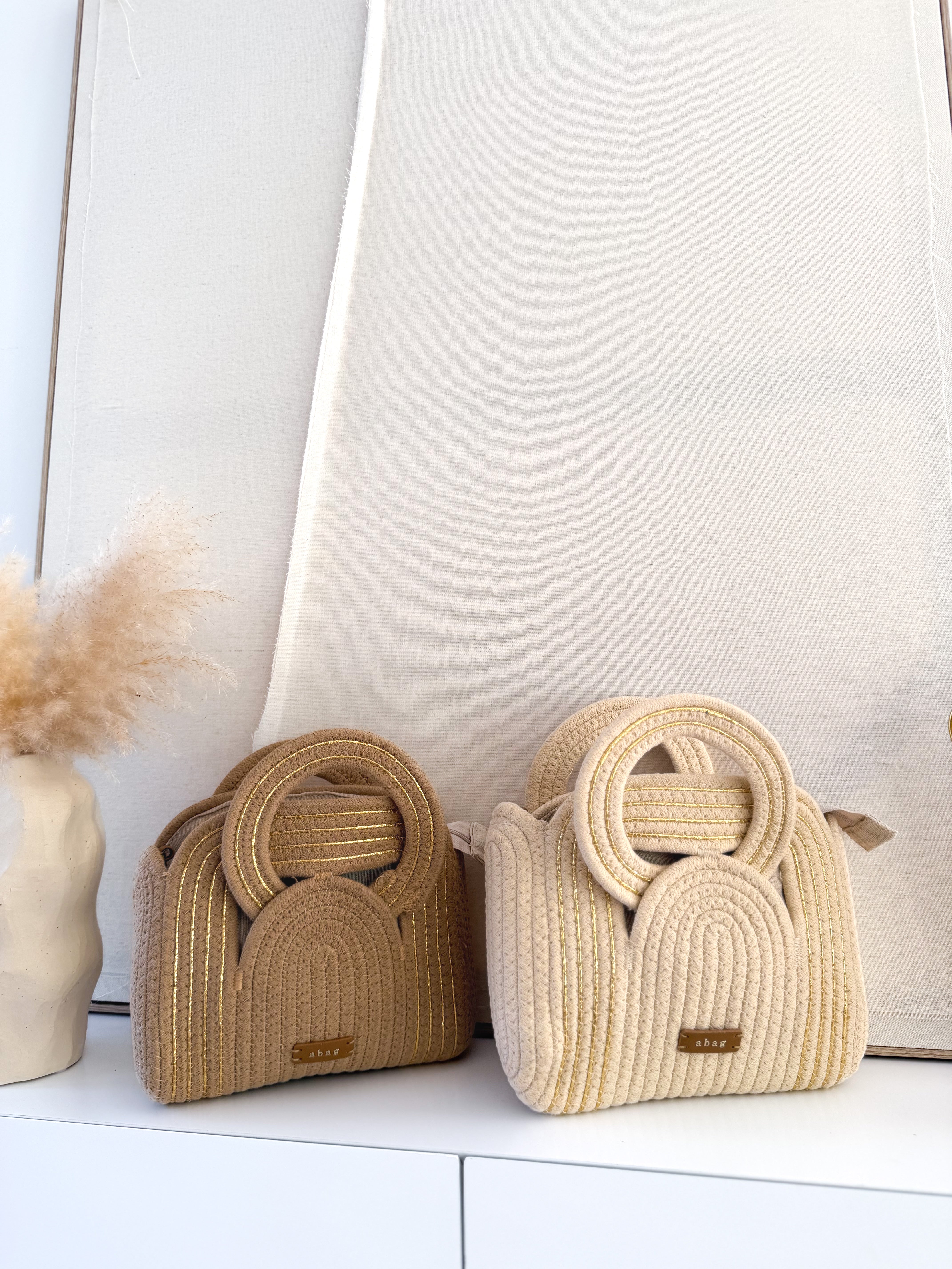 Bolso combinado oro