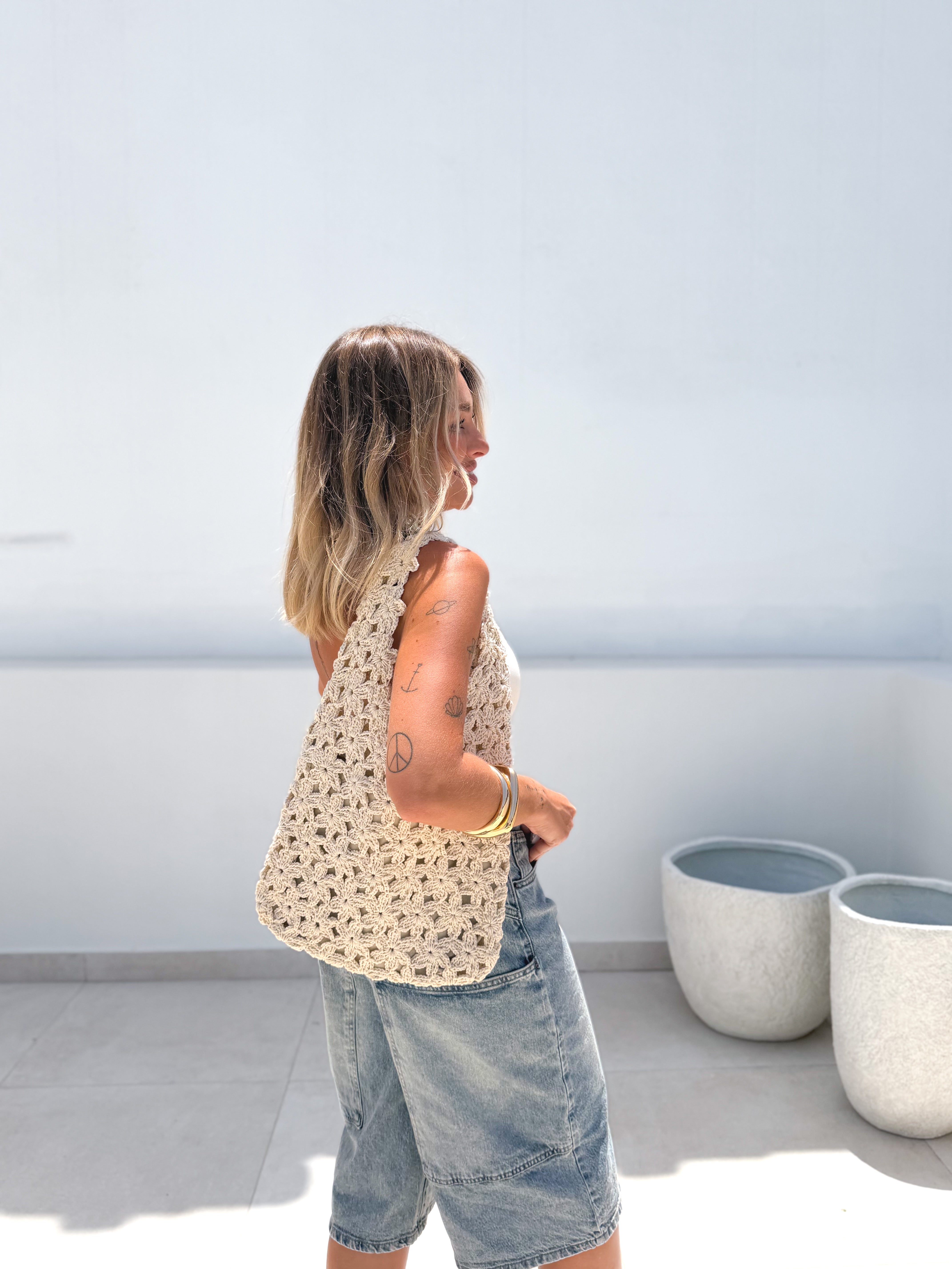 Bolso hombro crochet