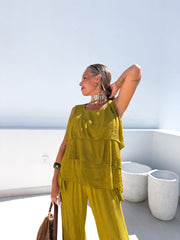 Blusa volantes lima