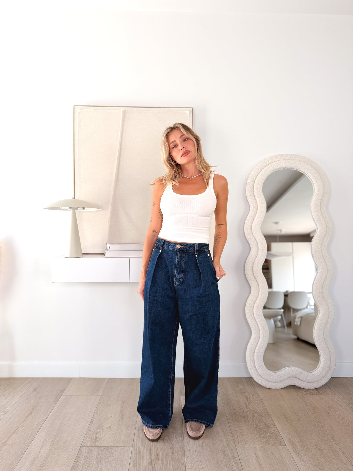 Denim detalles pinzas