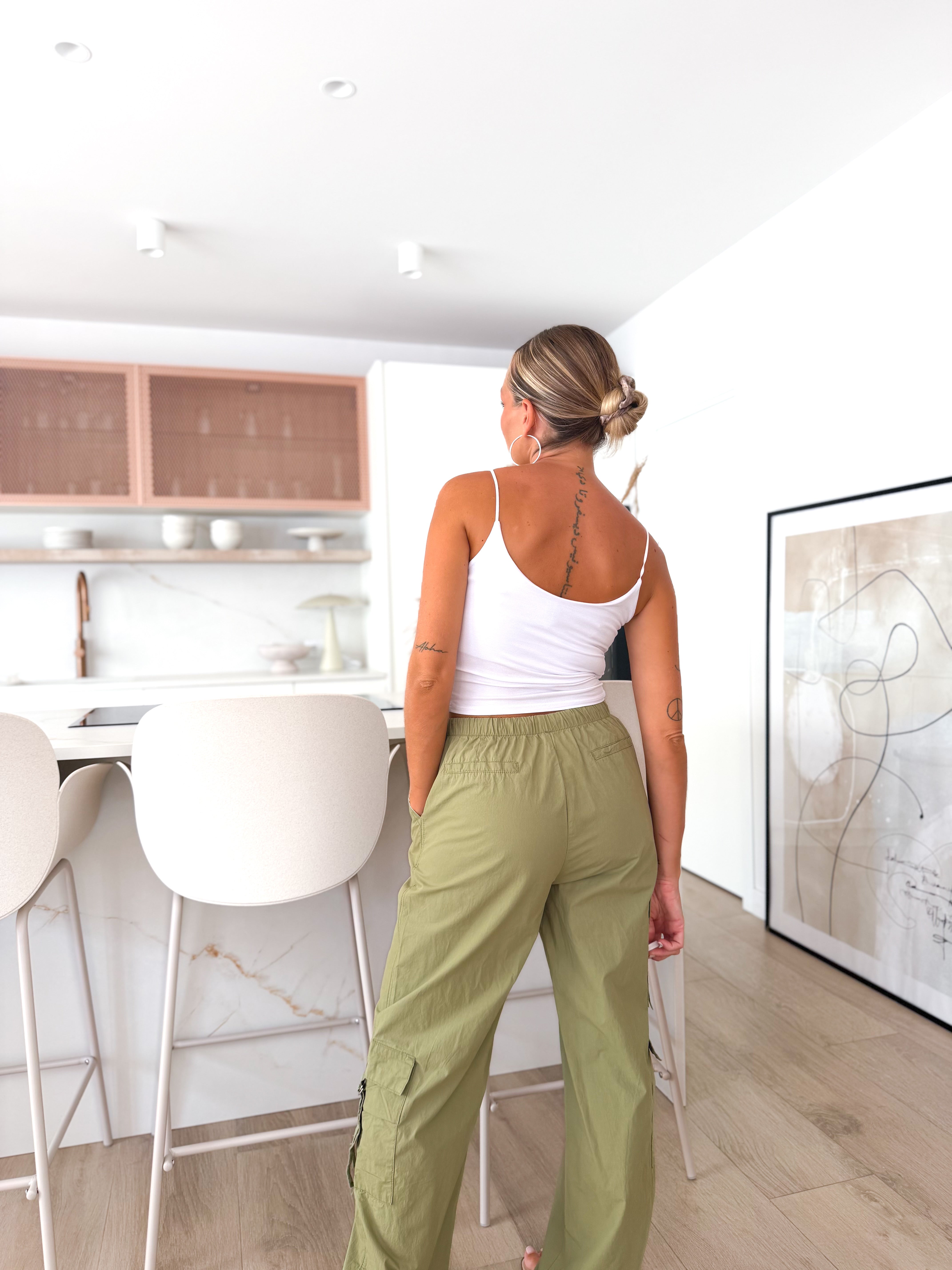 Pantalón cargo verde