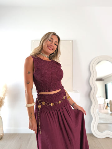 Conjunto Mayda morado