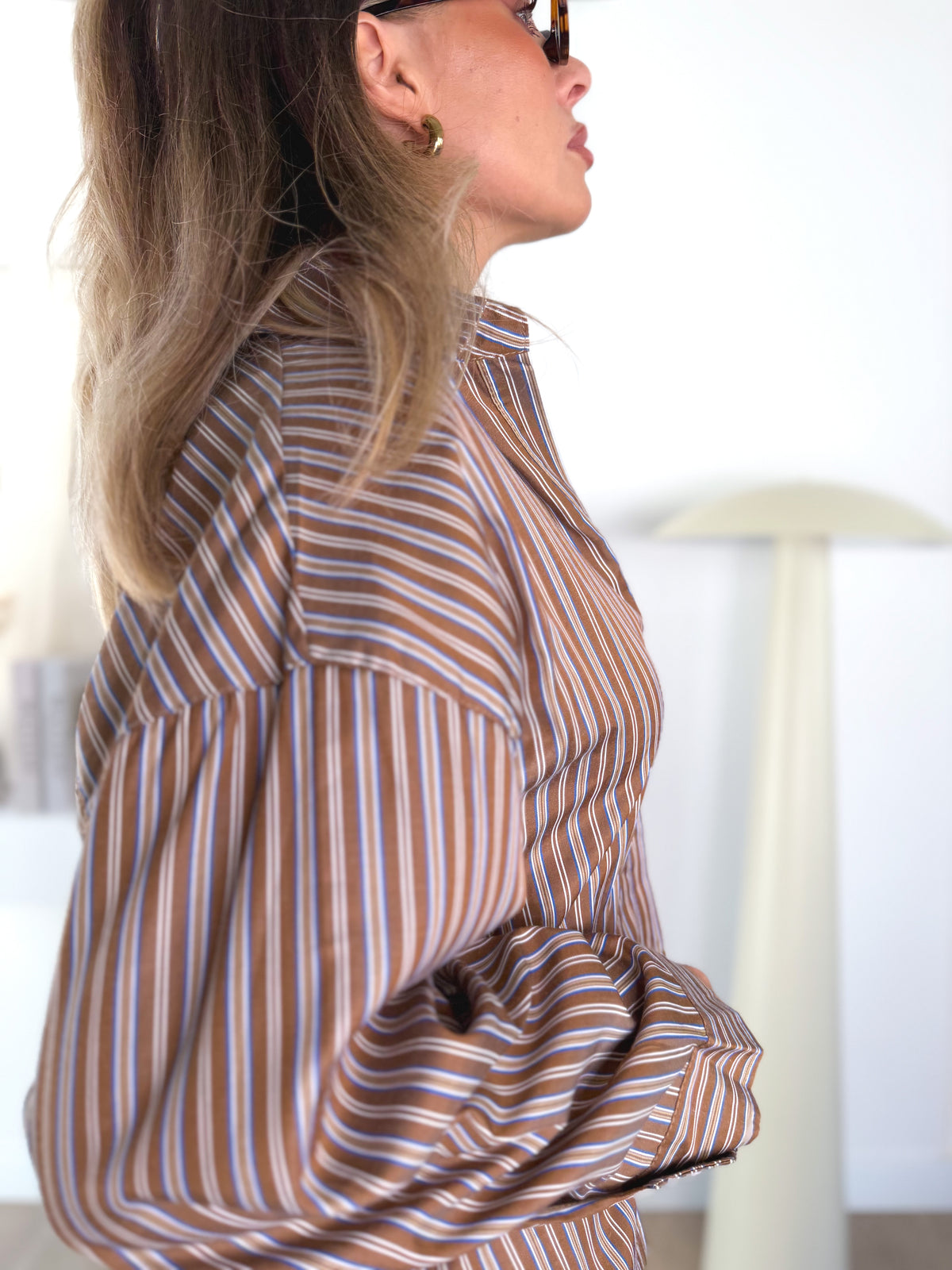 Camisa rayas Camel