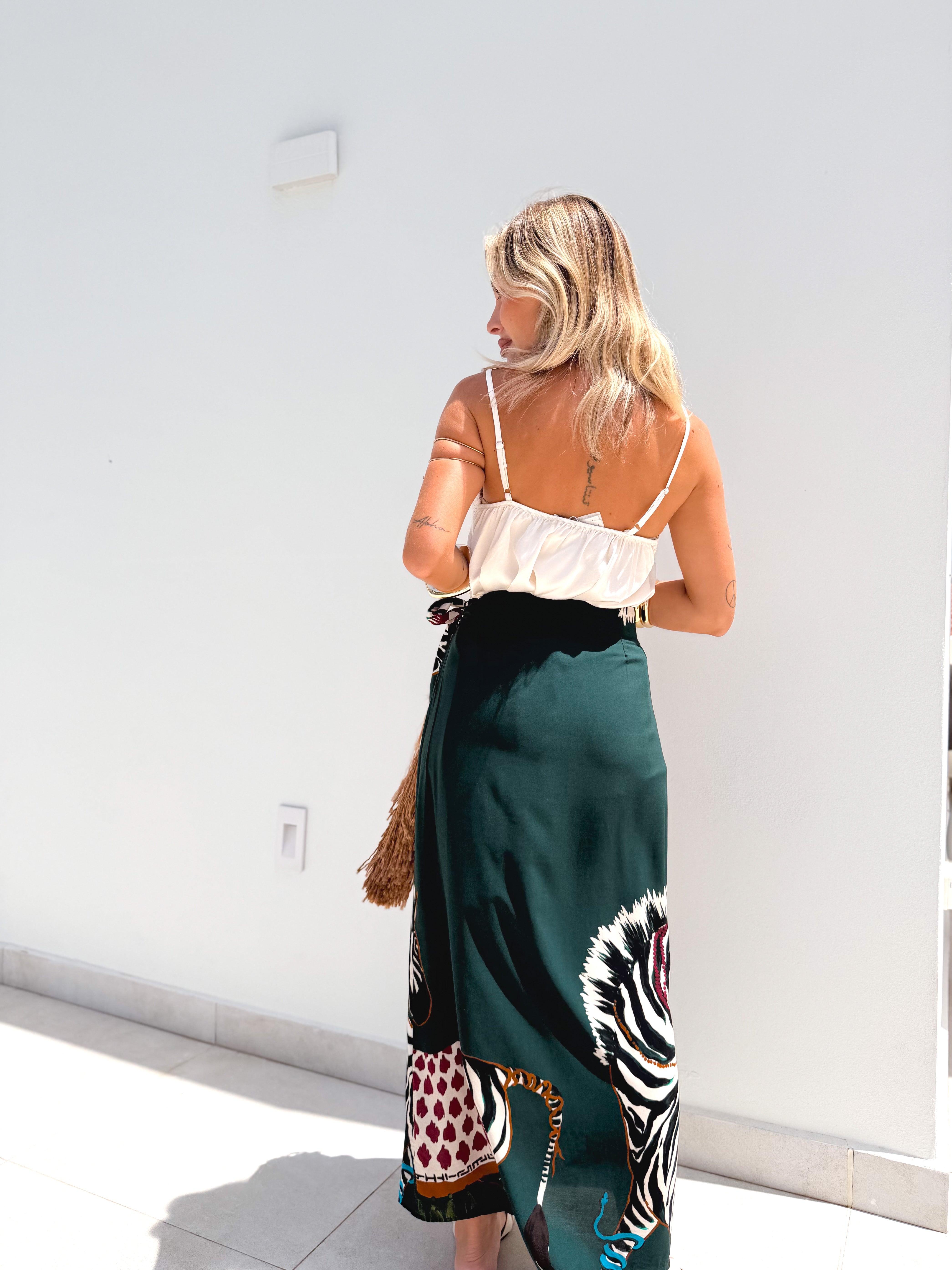 Falda pareo larga Savanna