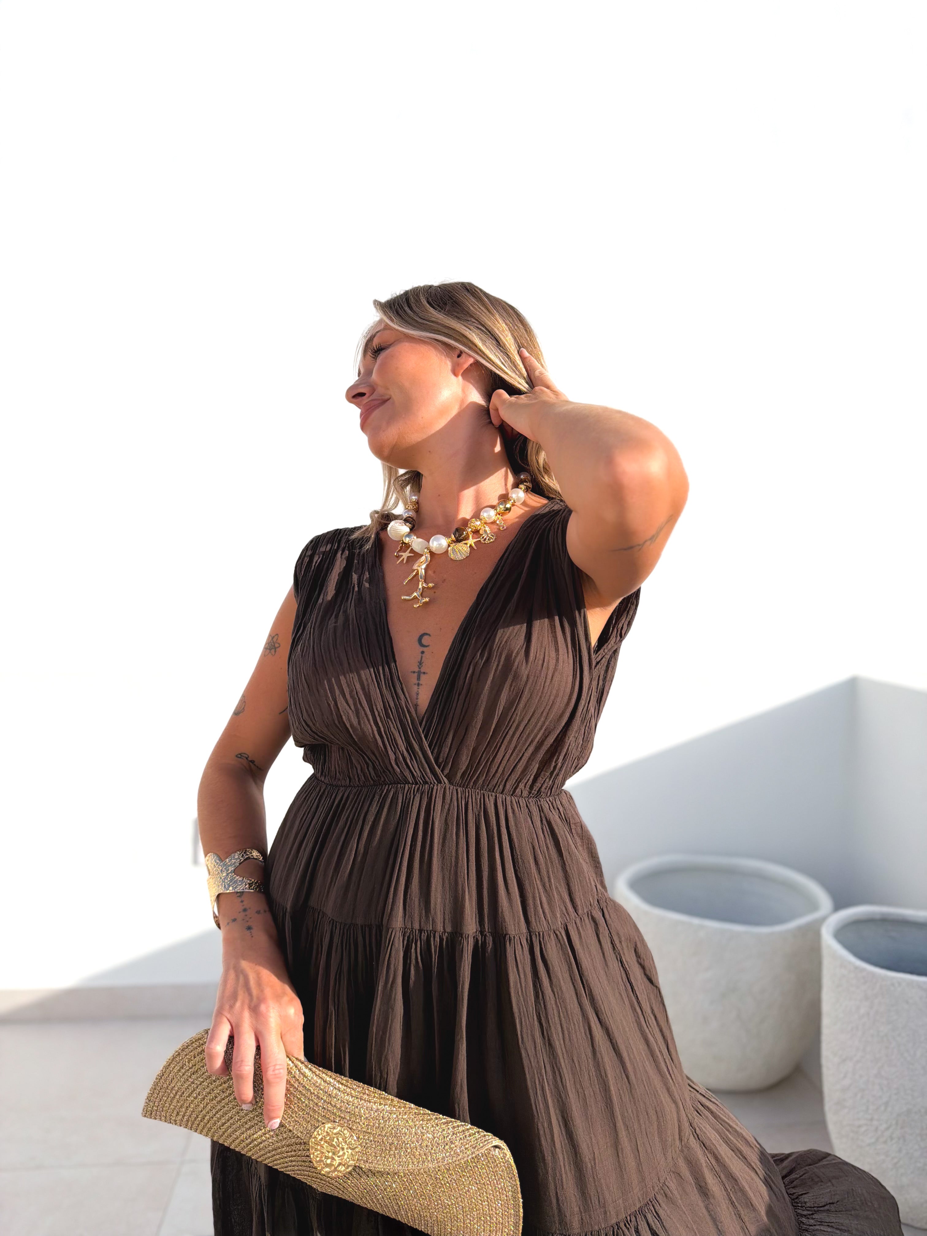 Vestido Martella choco